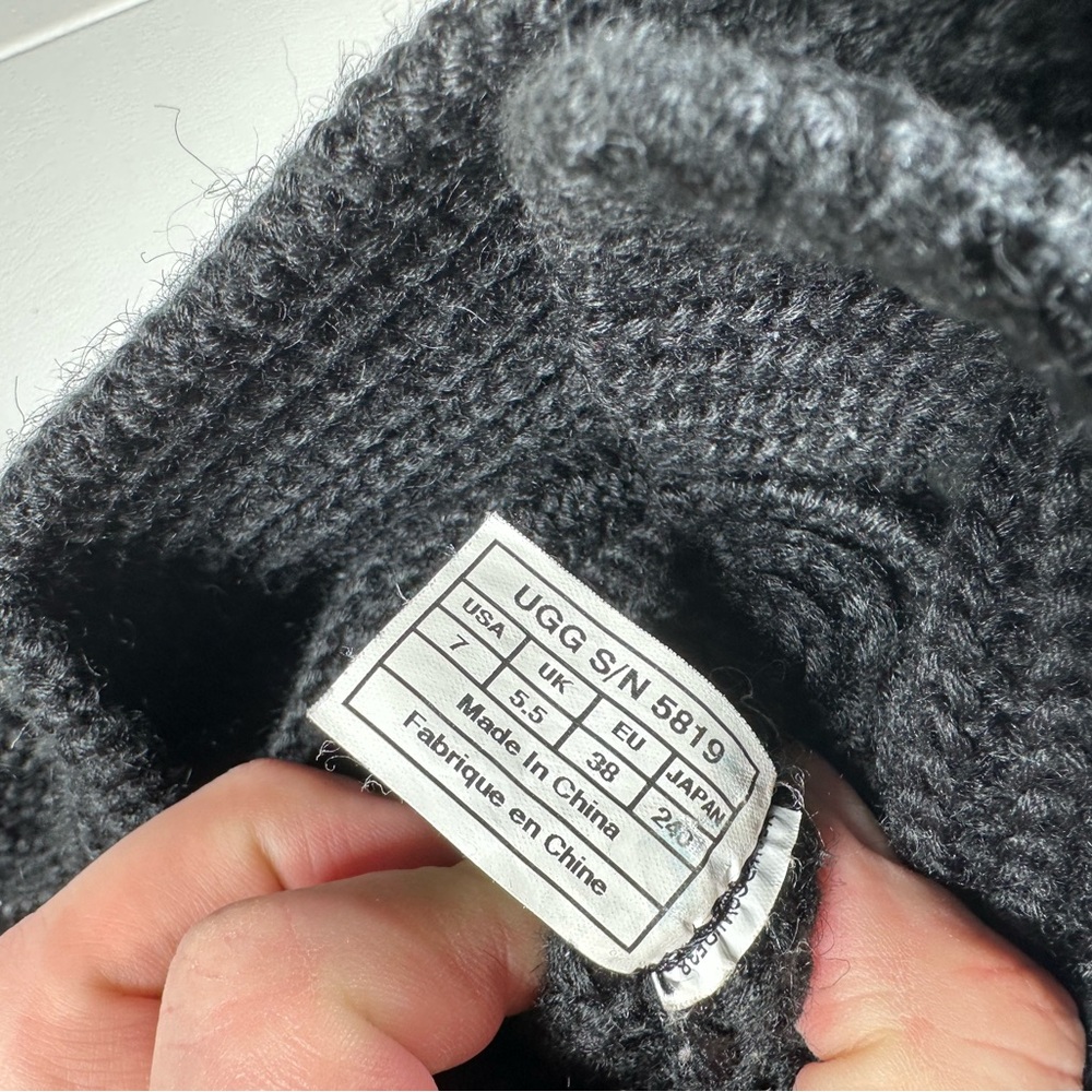 UGG Australia Classic Cardy Knit Button Boots - Picture 8 of 10